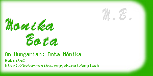 monika bota business card