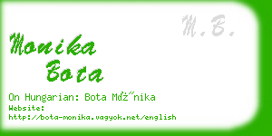 monika bota business card